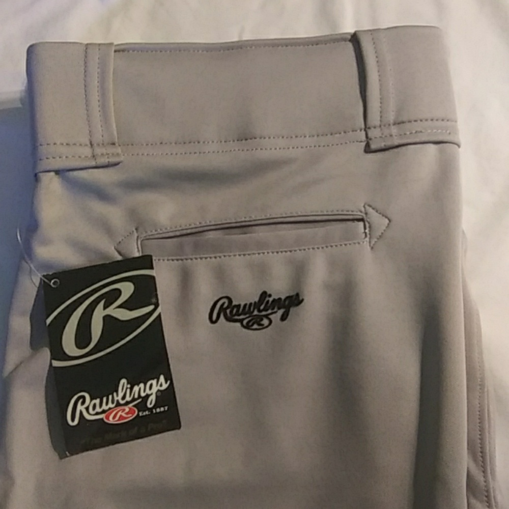 Rawlings Adult Baseball Pants Grey